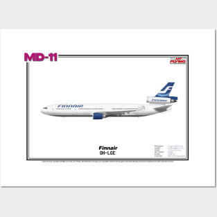 McDonnell Douglas MD-11 - Finnair (Art Print) Posters and Art